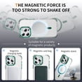 thumbnail image 3 of ELEHOLD for iPhone 16 Pro Max Case,Magnetic Compatible with Mag Safe Accessory Slim Thin Kickstand Shockproof Transparent Bumper Cover Non-Yellowing Shock-Absorbent Case for iPhone 16 Pro Max,Green, 3 of 8