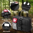 thumbnail image 2 of 1000D Tactical First Aid Pouch, MOLLE Medical Utility Bag with Quick Access Buckle, Portable EMT Trauma Organizer for Hiking, Camping, Hunting & Outdoor Travel, 2 of 7