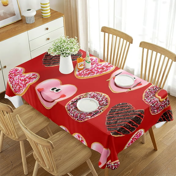 Decoration Kitchen Room Dining Room Living for Cover Table Rectangle Pattern Biscuit Snack Delicious