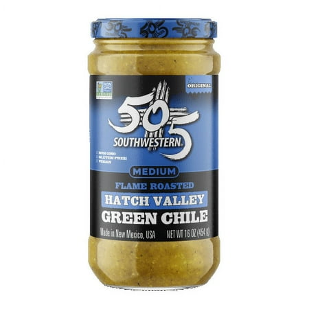 505 Southwestern Flame-Roasted Hatch Green Chiles, 16 oz, Gluten-Free, All-Natural