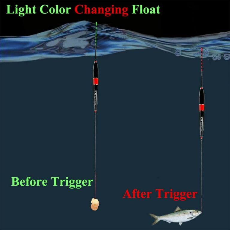 Buoy Strike Electronic LED Light Color Change Indicator Floats Bobbers  Light Stick Floats Bite Alarm Fishing Lure COLOR A - 2 