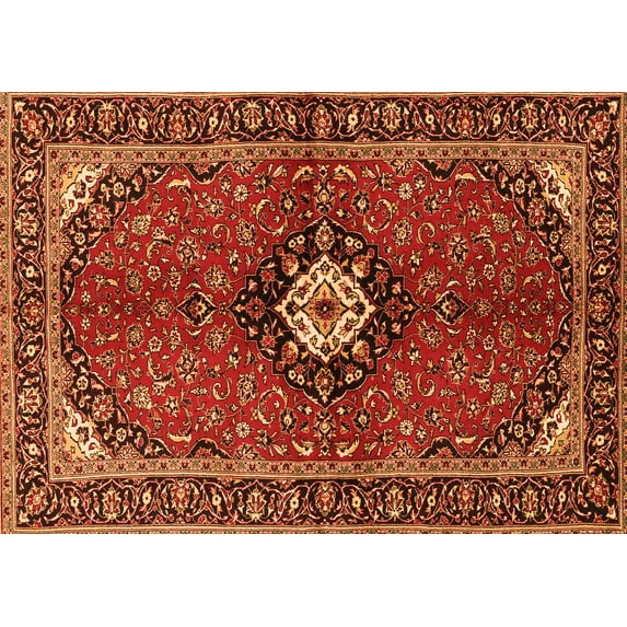 Ahgly Company Indoor Rectangle Persian Orange Traditional Area Rugs, 2' x 3'