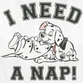 thumbnail image 2 of Women's One Hundred and One Dalmatians I Need a Nap Graphic Tee White Large, 2 of 4