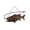 Brown, variant on Zeckos Largemouth Bass Metal Wall Hanging, 15 in Rustic Copper Fish Decor