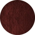 thumbnail image 1 of Ahgly Company Indoor Round Solid Red Modern Area Rugs, 4' Round, 1 of 4