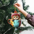 thumbnail image 5 of HomeDM Cat Christmas Ornament Cartoon Cats Christmas Tree Decor Cute Christmas Pendant for Home Window Xmas Tree Hanging Holiday Decoration, Gift for Cat Lovers, 5 of 8