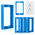 thumbnail image 2 of 6 Pcs 1/2inch Single Gang Receptacle Outlet Box Extenders, with Screws, Electrical Outlet Extender for Electrical Box, 2 of 6