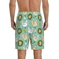 thumbnail image 4 of Lsque Chicken Laying Eggs Mens Sleep Pajama Shorts,Short Pajama Pants, Cotton Ultra-Soft Knit-Large, 4 of 9