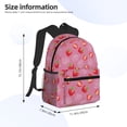 thumbnail image 4 of Daiia Cute Strawberry School Backpack for Men Women, Unisex Large Waterproof Bookbag Schoolbag Casual Daypack for High School/College/Teens/Travel/Work Black, 4 of 8