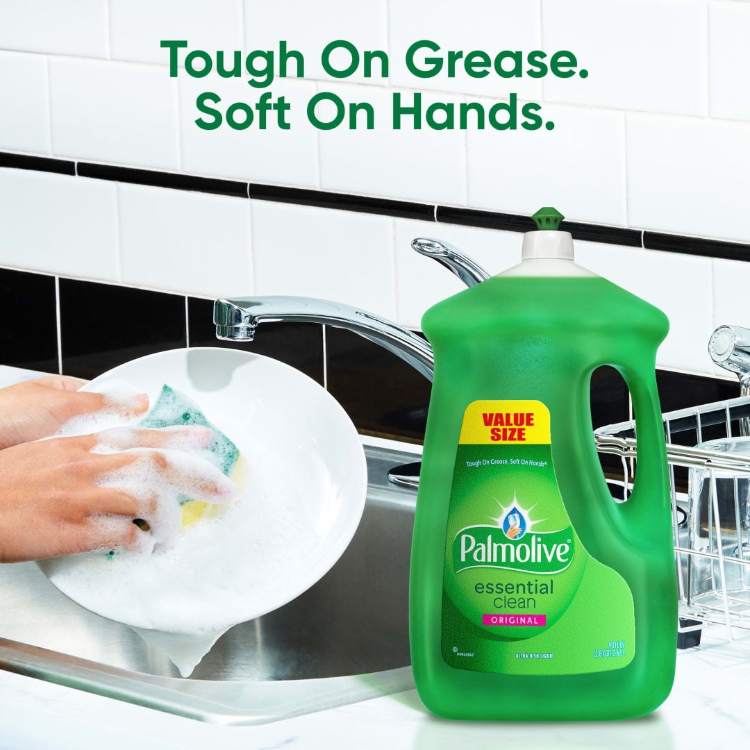 Palmolive Liquid Dish Soap Essential Clean, Original - 90 fluid ounce