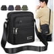 thumbnail image 2 of Bandolera de lona para hombre, bandolera para hombre, bolsa cruzada, color negro, 2 of 3
