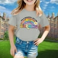 thumbnail image 2 of LEKDFST First Day of School Graphic Tees for Girls Boys Pre Kindergarten 1st 2nd 3rd Grade Back to School T-Shirts Unisex Kids Short Sleeve Shirts Light Gray 8-9 Years, 2 of 4