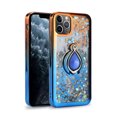 thumbnail image 1 of iPhone 11 Pro Max Phone Case, Slim Kickstand Liquid Glitter Dual Colors for iPhone 11 Pro Max Phone Case Orange/Blue, 1 of 5