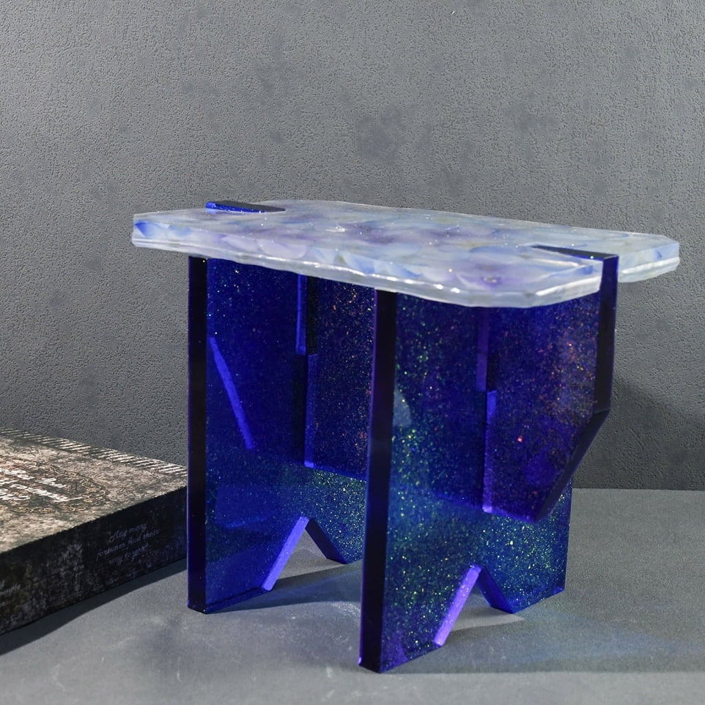 Resin Table Mold Rectangular Epoxy Resin Silicone for Small Stool Splicing Designs Easy Release Mol