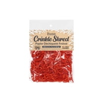 Essentials by Leisure Arts Crinkle Shred Bag, Orange, 2oz Shredded Paper Filler, Crinkle Cut Paper Shred Filler, Box Filler, Shredded Paper for Gift Box, Paper Crinkle Filler, Box Filling