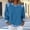 A212 Blue, variant on Sweatshirt for Women Neck Long Sleeve Casual Loose Fit Pullover Denim Contrast Raglan Sleeve Waffle Knit Soft Breathable Autumn Tops
