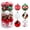 30 PCS -B, variant on Twfbrm 20 PCS Christmas Decorations,6cm/2.4in Elf Red Green White Shatterproof Xmas Tree Decorations Ball Ornaments Xmas Candy Ornaments Hanging Ornaments for Xmas Trees Holiday Party Decor