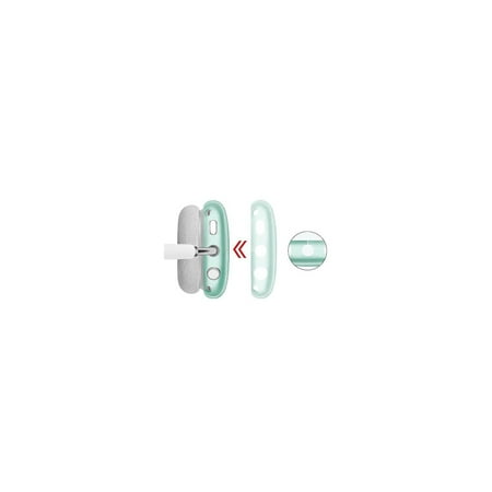 SaharaCase - Hybrid Flex Case for Apple AirPods Max - Transparent Green