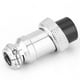 thumbnail image 4 of 100 Uds conector de aviación enchufe de aviación carcasa de acero inoxidable conexión roscada 8 agujeros conector hembra 16mm, 4 of 8