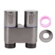 thumbnail image 2 of 1 En 2 Válvula De Control Dual, G1/2 Hilo Masculino Válvula De Cierre De Doble Control De Cobre Para El Balcón De Bidet De Inodoro, Plata, 2 of 7