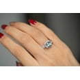 thumbnail image 4 of Gin & Grace 14KT WG Genuine Aquamarine and Diamond Accent Ring., 4 of 6