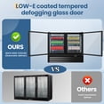 thumbnail image 5 of NSF 46 in. 2-Door Beverage Refrigerator, 12 Cu.Ft. Commercial Refrigerator, Back Bar Cooler, 5 of 10