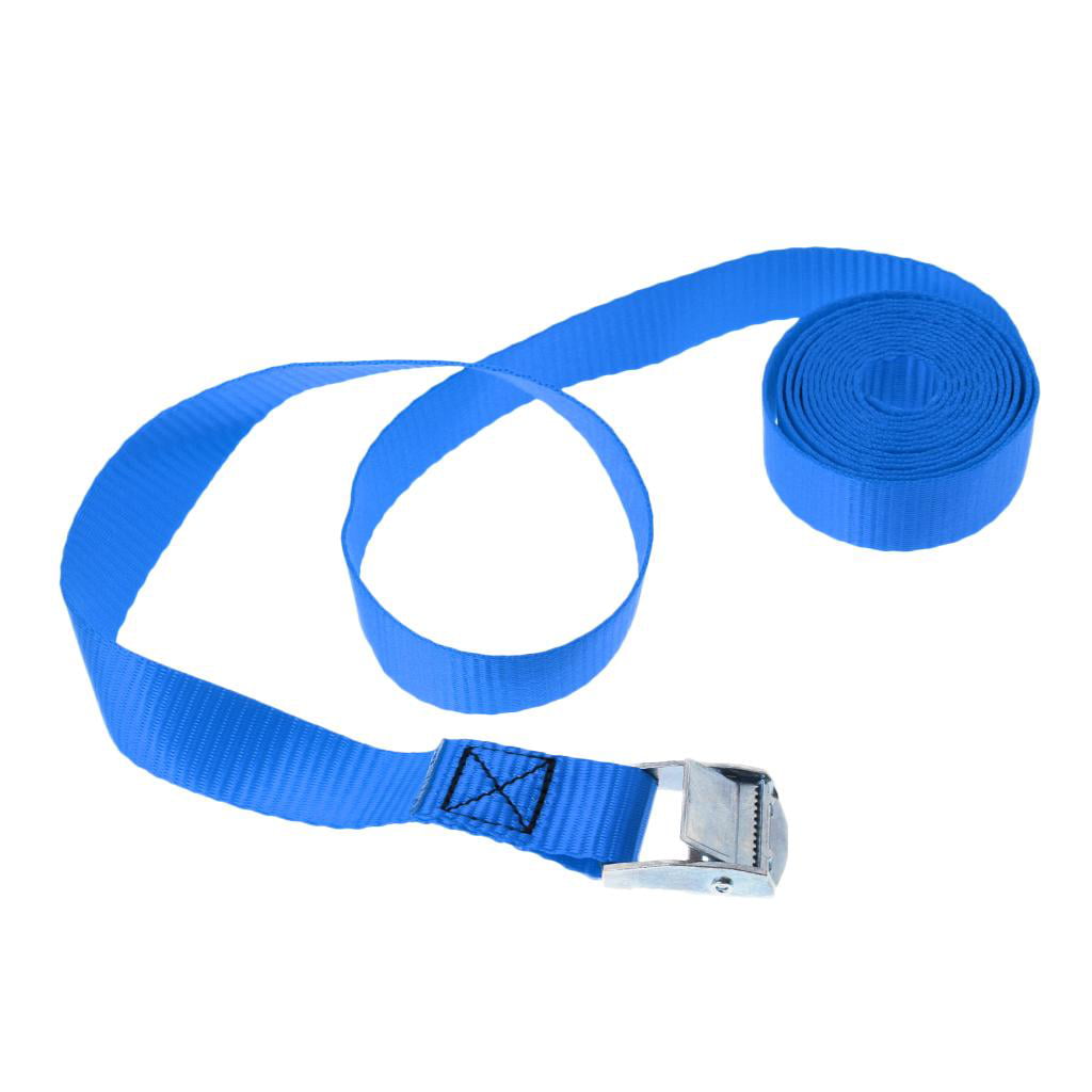 20 Buckled Straps 25mm Cam Buckle 2.5 meters Long Heavy Duty Load Securing Blue 