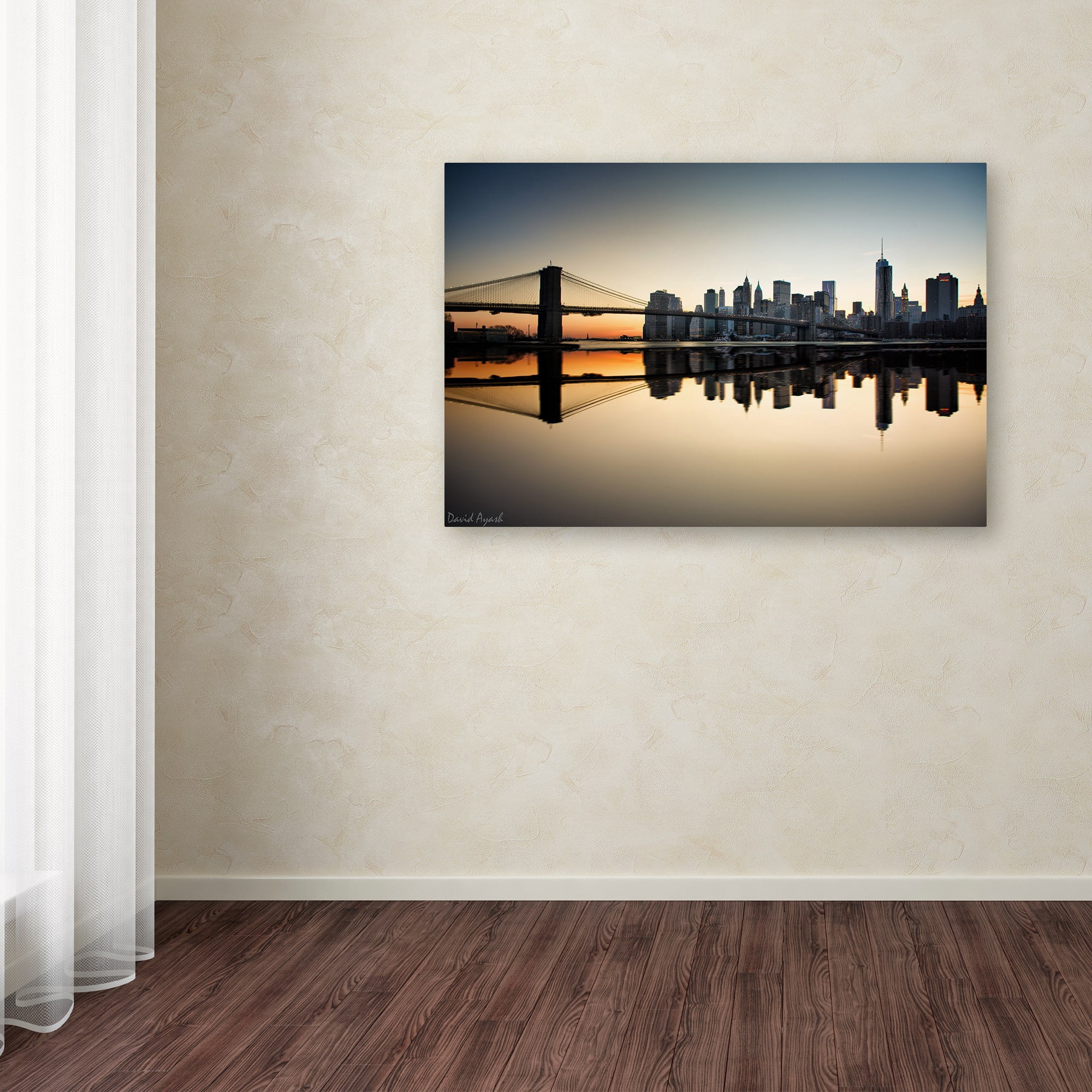 Trademark Fine Art "Downtown NY" Canvas Art by David Ayash