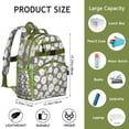 thumbnail image 5 of Vintage Boho Daisy Backpack for Toddlers Large Capacity School Backpack with Padded Shoulder Straps Chest Strap Water-resistant Design for Spring and Summer, 5 of 5