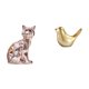 thumbnail image 1 of Figura de escritorio,Estante de estatua de gato para escritorio,oficina,decoración del hogar,Figura de pájaros,Figura de pájaro dorado,decoración del hogar,estatua de animal,Estatuas, 1 of 8