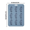 thumbnail image 3 of Molde de silicona con forma de animales marinos para hacer hielo, para hornear pasteles, chocolate, gelatina, caramelos, jabón, loción, barras, yeso y arcilla, 3 of 6