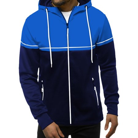 Byte Legend Men's Sweatshirt Autumn Winter Casual Color Block Hooded Pullover