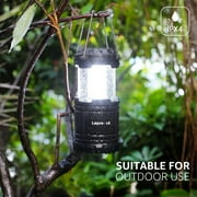 Lepro LED Collapsible Camping Lantern 4-Packs, Super Bright, Battery Powered Camping Light, IPX4 Water Resistant, Portable Emergency Lights for Power Outage, Hurricane, Storms