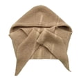 thumbnail image 1 of Bufanda con capucha, calentador de cuello y orejas, pasamontañas de invierno para ir de compras al libre en invierno Caqui, 1 of 10