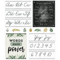 Carson Dellosa Farmhouse Alphabet Line: Cursive Bulletin Board Set (39 pieces) Grade 2-5
