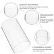 thumbnail image 5 of 4pcs Cubiertas de vela de vidrio transparentes simples de 4 unids Cubiertas de velas a prueba de viento del cilindro HOMEMAXS HaoMX13537443, 5 of 6