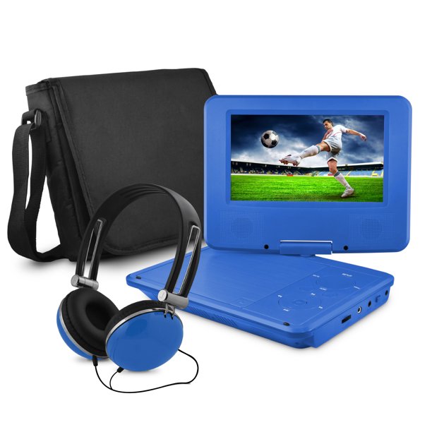 onn. 9" Portable DVD Player With Matching Headphones & Bag Walmart