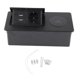 thumbnail image 1 of Regleta de alimentación inalámbrica Caja de conexión de mesa con toma de corriente emergente oculta Enchufe europeo de escritorio con 2 puertos de carga USB CA 250 V, 1 of 9
