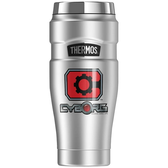 Cyborg Cyborg Logo, THERMOS STAINLESS KING Stainless Steel Travel Tumbler, Vacuum insulated & Double Wall, 16oz
