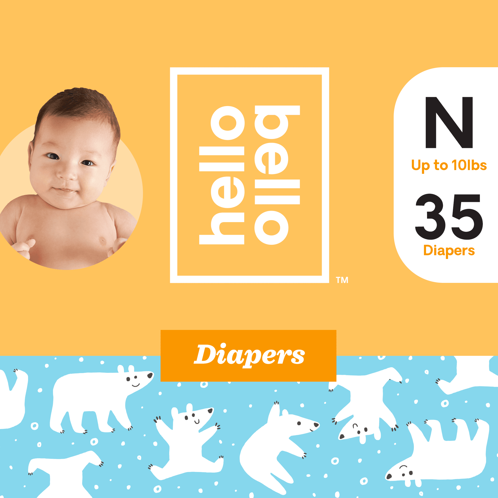 Mama Bear New Baby Size 1 Nappies Jumbo Pack of 96 Newborn Babies Monthly Saving