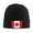 Black, variant on Flag Of Canada Beanie Hat Knit Hat Skull Cap for Men Women Winter Hat Gray
