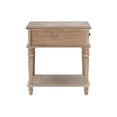 thumbnail image 4 of Linon Mavis Side Table with Drawer and Shelf in Rustic Natural Brown Wood, 4 of 12