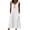 White, variant on hotojiny Linen Dresses for Women Solid Color Sleeveless Casual Tshirt Sundress with Pockets Loose Tank Beach Dress S-2XL