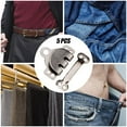 thumbnail image 4 of 5 piezas Sujetadores de pantalones Baoblaze de metal apretador de cintura Estilo 9 gris, 4 of 8