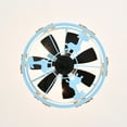 thumbnail image 5 of Snowdust 16 in. 3-Light Indoor Pastel Blue Finish Ceiling Fan with Light Kit, 5 of 5