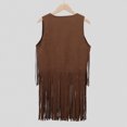 thumbnail image 4 of Zszcpp Summer Tank Top For Baby Girl Hippie Fringe Tassel Role Play Party Sleeveless Western Cow Vest Cool Blouse Girls Casual Tops, 4 of 9