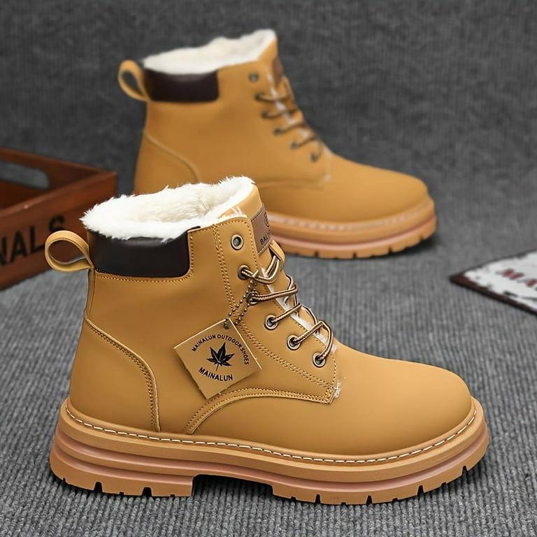 Winter Shoes For Men Waterproof Snow Boots Mens Waterproof Walking