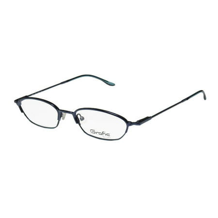 New Cottet By Morel 415c Mens/Womens Designer Full-Rim Blue Stunning Brand Name Elegant Hip Frame Demo Lenses 49-18-140 Flexible Hinges Eyeglasses/Eye Glasses