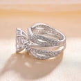 thumbnail image 2 of Dash Jewel 1.9 Ct Marquise Cut Diamond Ring - 14K White Gold Plated Solitaire with Accents Bridal Set Ring - Perfect for Special Occasions Ring - Timeless Piece to Celebrate Your Love Story, 2 of 3