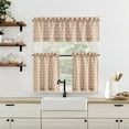 thumbnail image 4 of No. 918 Marist Floral Semi-Sheer Rod Pocket Kitchen Curtains, 54"W X 14"L, 4 of 5